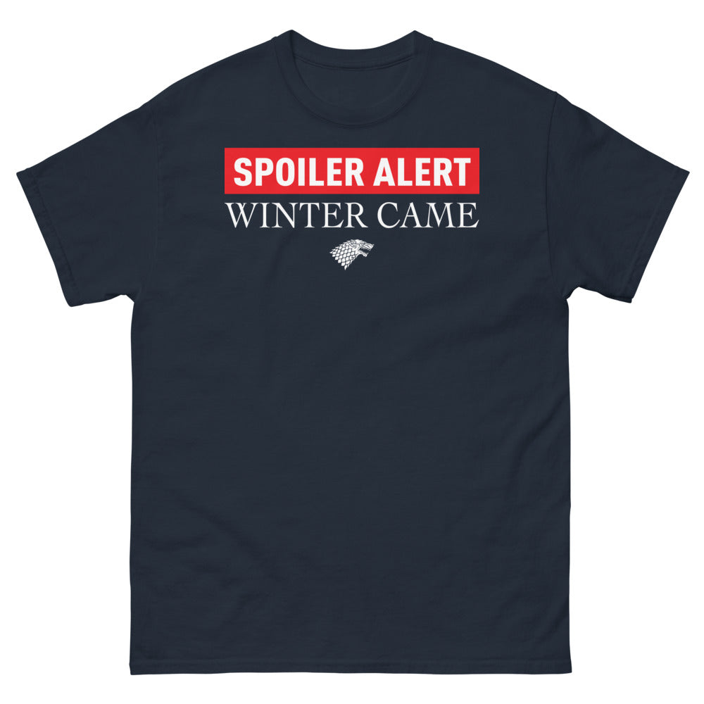 T-shirt Stark nord marine - Spoiler Alert: Winter Came