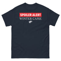 Thumbnail for T-shirt Stark nord marine - Spoiler Alert: Winter Came
