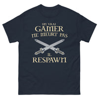 Thumbnail for T-shirt gamer marine - un vrai joueur respawn