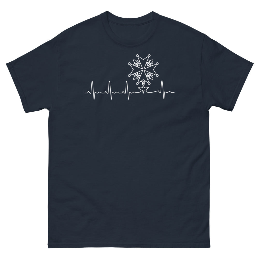 T-shirt Occitan marine - croix occitane fun vibe