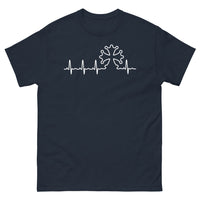 Thumbnail for T-shirt Occitanie marine - croix occitane et cardiogramme