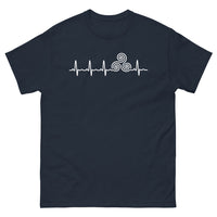 Thumbnail for T-shirt Triskel Celtique ECG marine - motif breton moderne