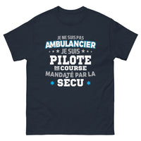 Thumbnail for T-shirt Pilote de course sécurité sociale marine - pilote de course mandaté par la sécu