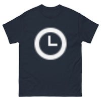 Thumbnail for T-shirt Dark City marine - horloge urbaine minimaliste