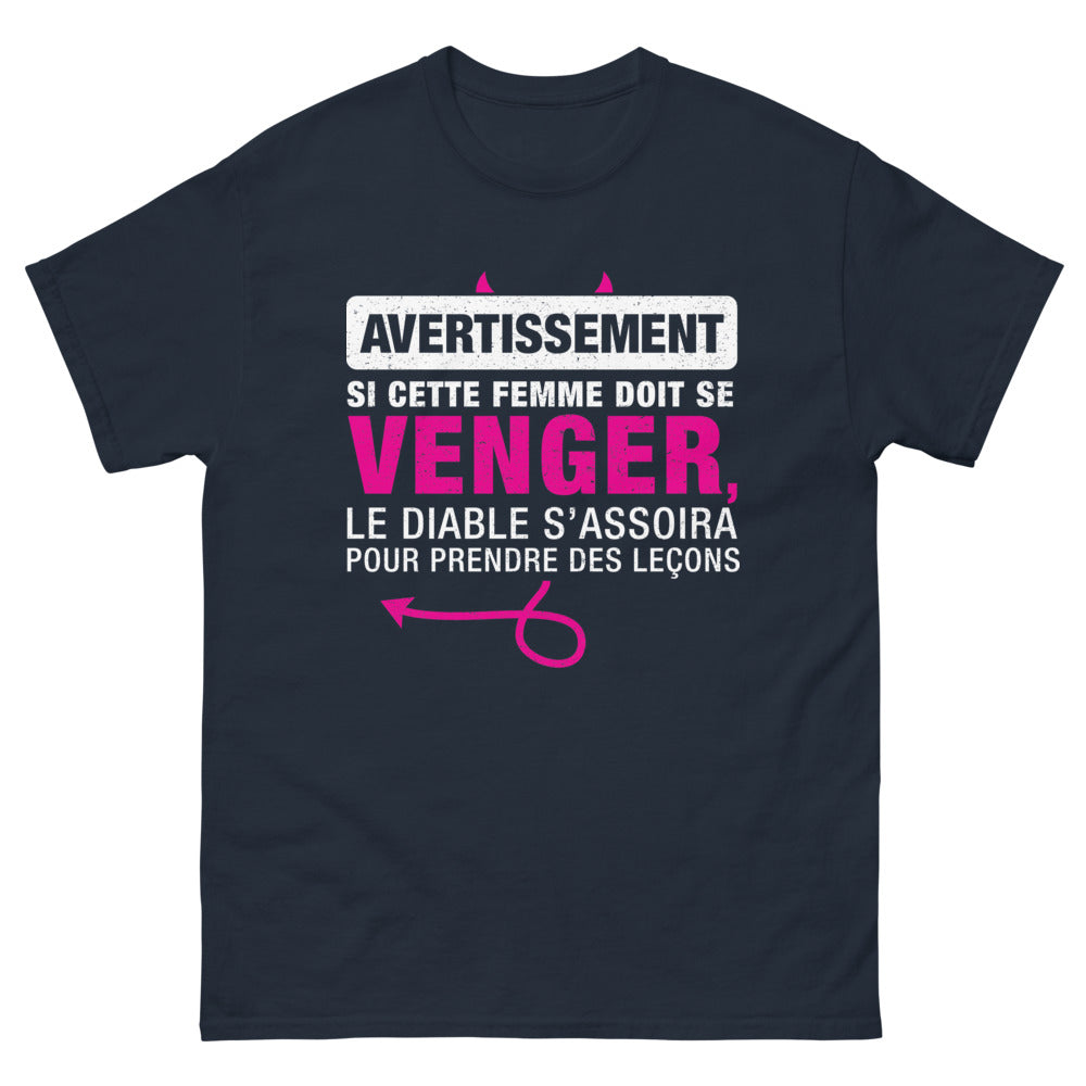 T-shirt Bretagne marine - avertissement diable