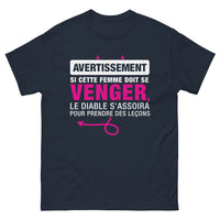 Thumbnail for T-shirt Bretagne marine - avertissement diable