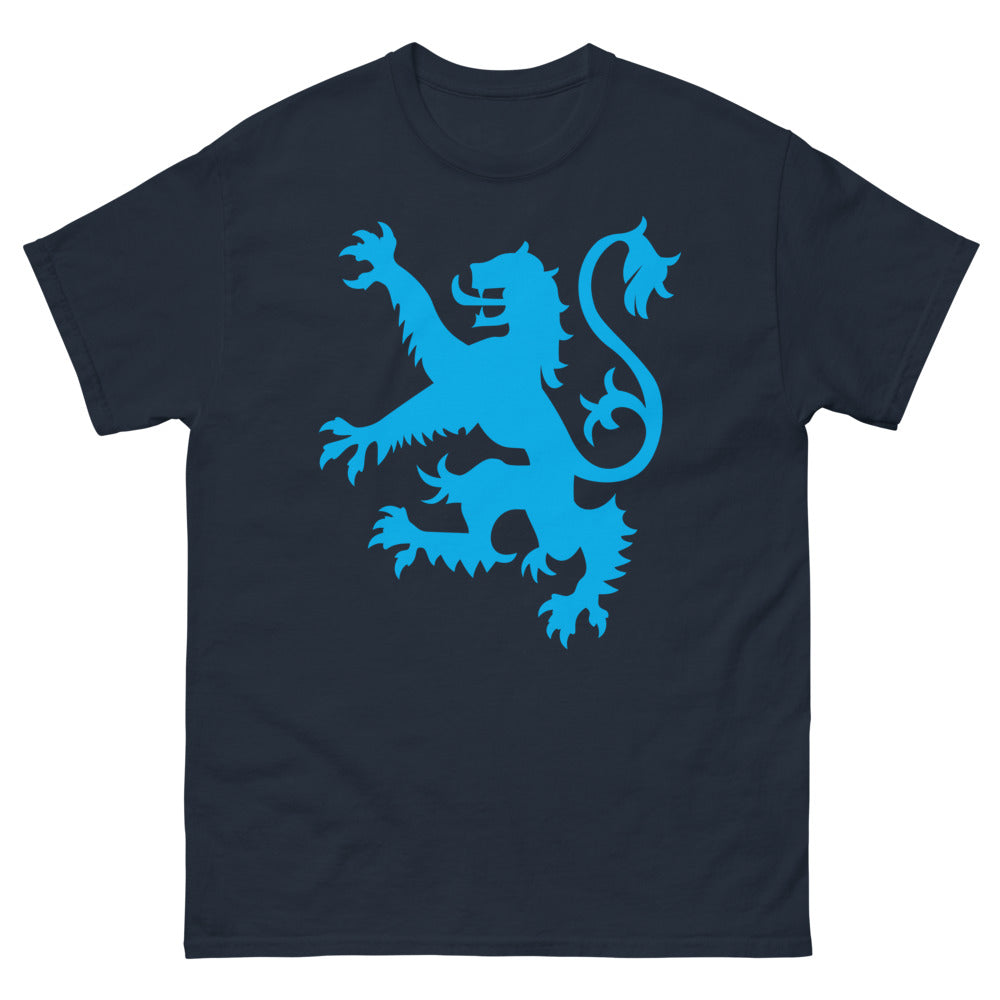 T-shirt Écosse marine - Lion Rampant noblesse écossaise