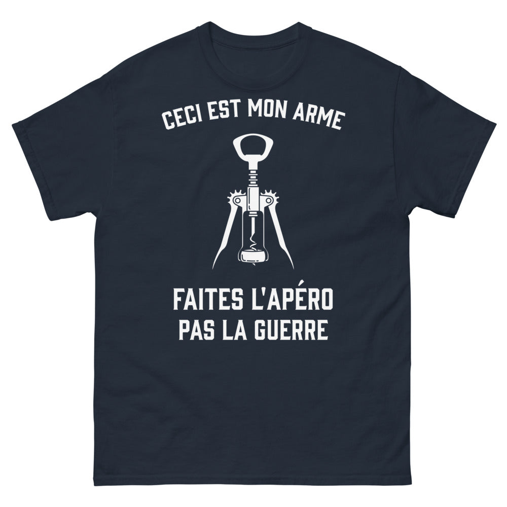 T-shirt apéro paix marine - Faites l'Apéro Pas la Guerre