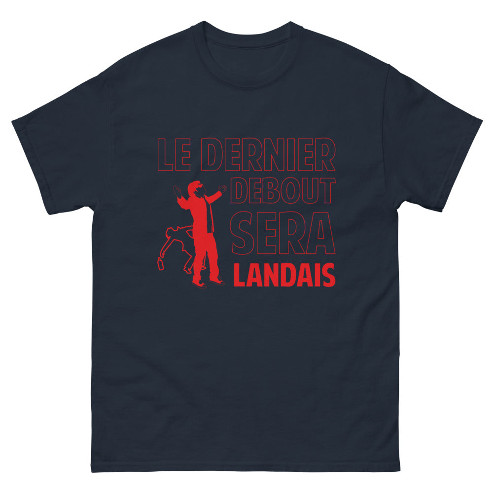 T-shirt Landes marine - Le Dernier Debout Sera Landais