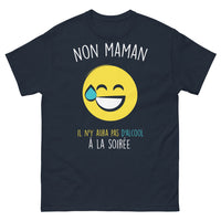 Thumbnail for T-shirt soirée sans alcool marine - Non maman, pas d'alcool à la soirée