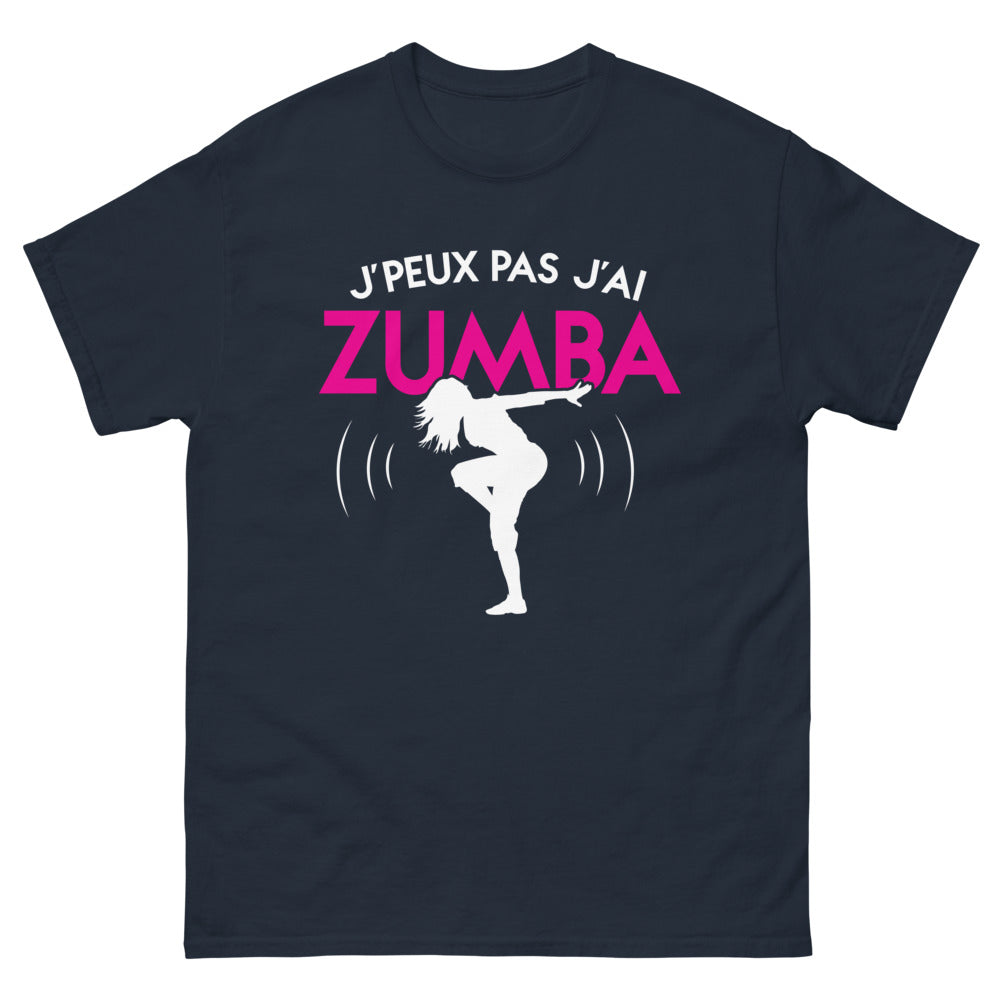T-shirt Zumba bleu marine - J'peux pas, j'ai Zumba