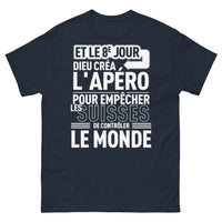 Thumbnail for T-shirt Apéro Suisse marine - et l'apéro pour tous