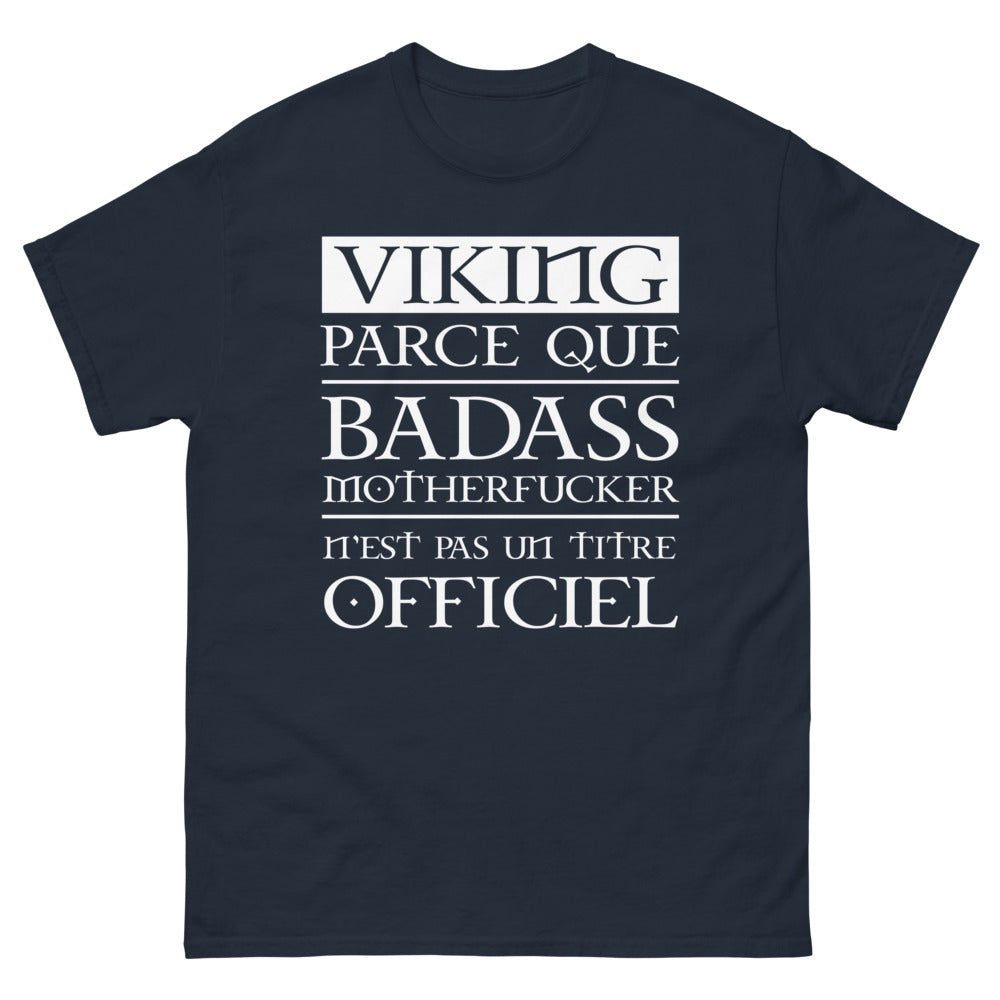 T-shirt Viking marine - design nordique audacieux