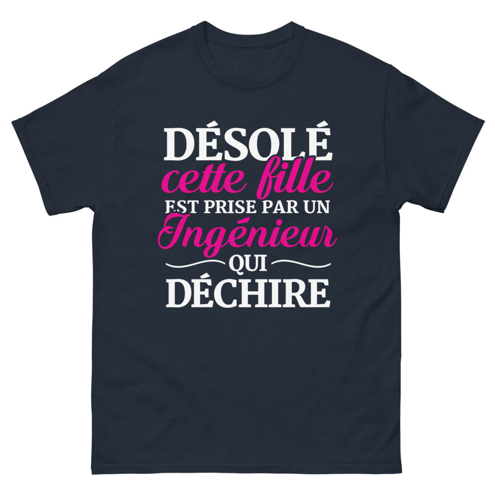T-shirt ingénieur marine - ingénieur qui déchire
