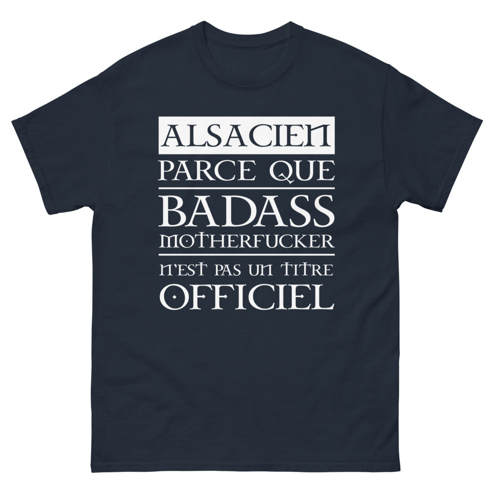 T-shirt Alsace marine - humour et fierté