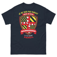 Thumbnail for T-shirt Bourgogne marine - Je ne suis pas parfait mais Bourguignon