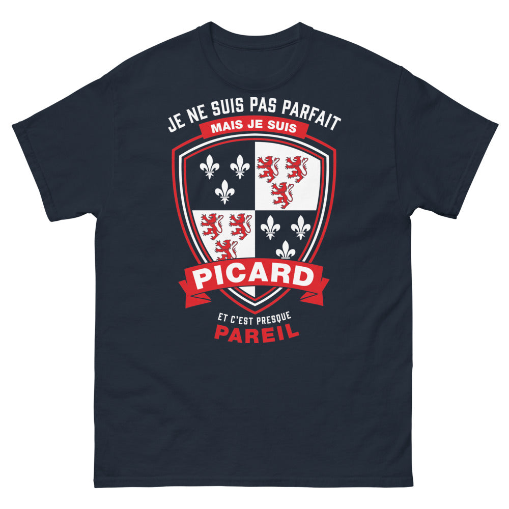 T-shirt Picardie marine - Je suis Picard, presque parfait