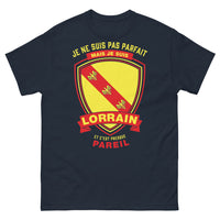 Thumbnail for T-shirt Lorraine Marine - Je ne suis pas parfait, mais je suis Lorrain