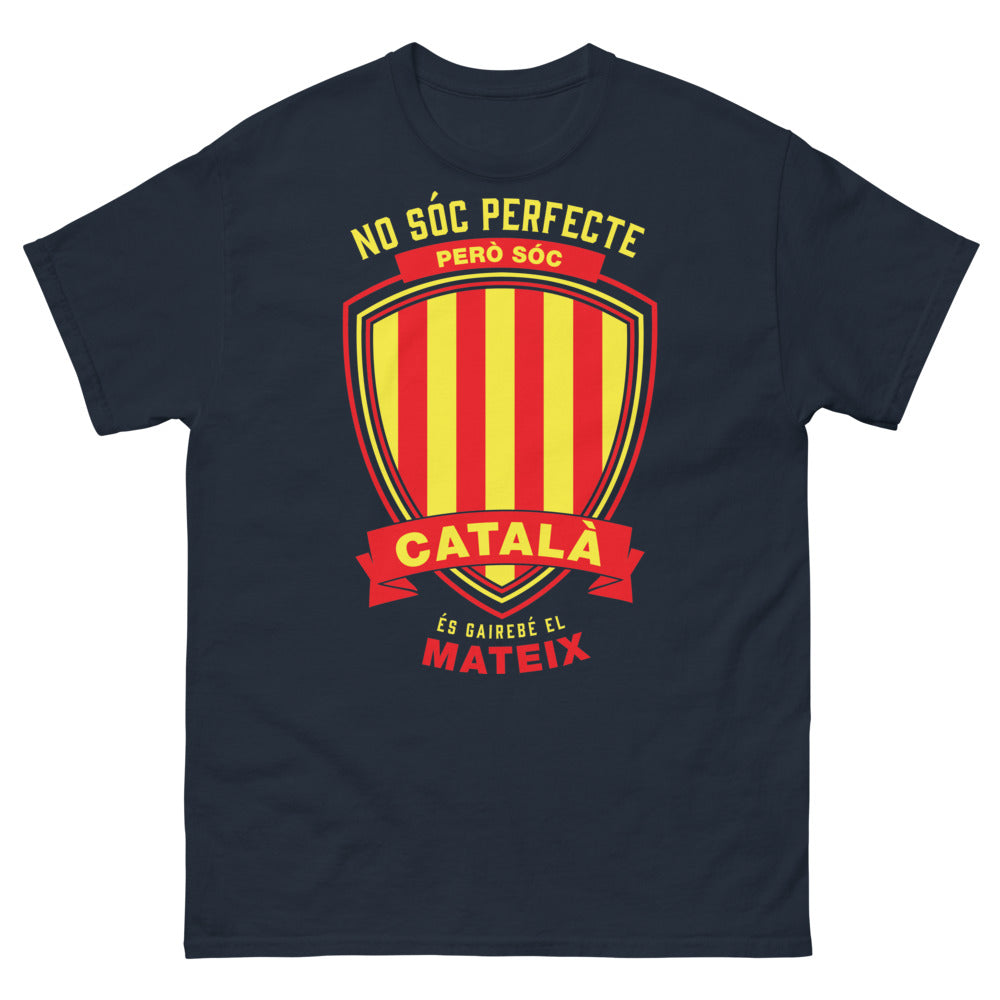 T-shirt catalan marine - No soc perfecte, pero soc català