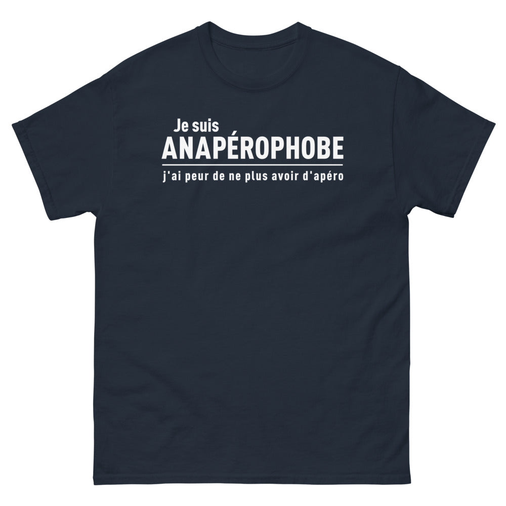 T-shirt apéro marine - J'ai peur de ne plus avoir d'apéro