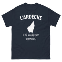 Thumbnail for T-shirt Ardèche marine - Là où mon histoire commence
