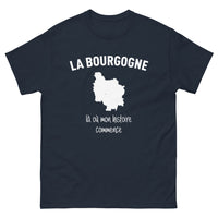 Thumbnail for T-shirt Bourgogne marine - là où mon histoire commence