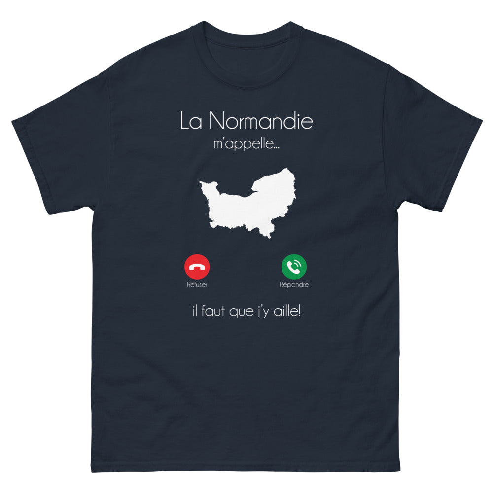 T-shirt Normandie marine - La Normandie m'appelle