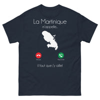 Thumbnail for T-shirt Martinique marine face - La Martinique m'appelle