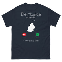 Thumbnail for T-shirt Île Maurice marine face - Il faut que j'y aille