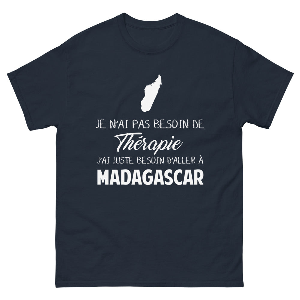 T-shirt Madagascar marine - J'ai juste besoin d'aller à Madagascar