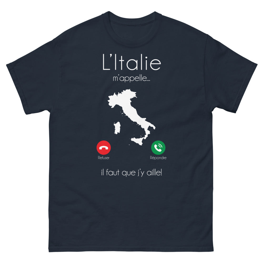 T-shirt Italie marine - L'Italie m'appelle