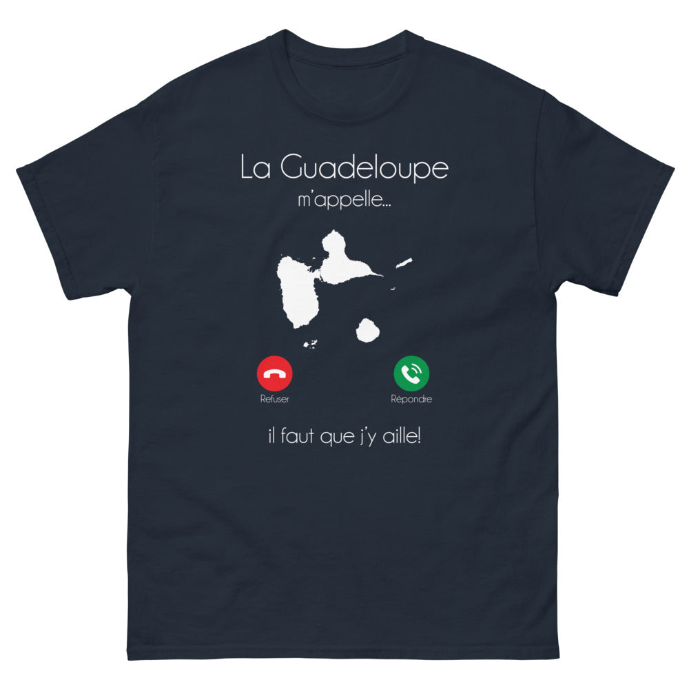 T-shirt Guadeloupe marine - La Guadeloupe m'appelle