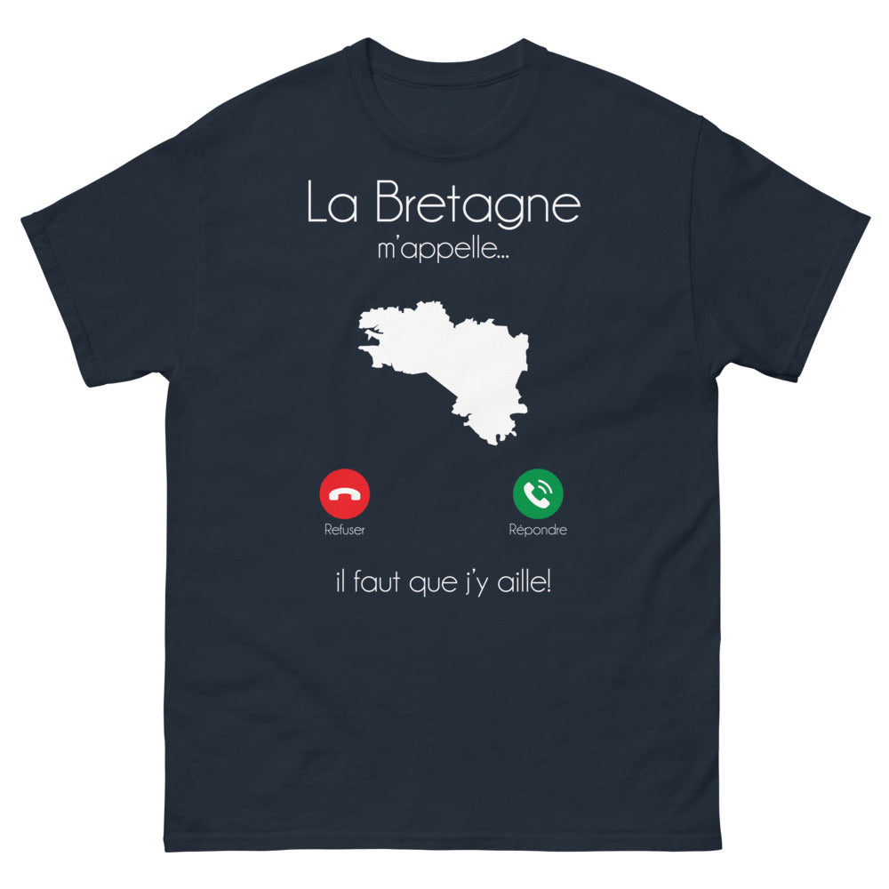 T-shirt Bretagne marine - La Bretagne m'appelle