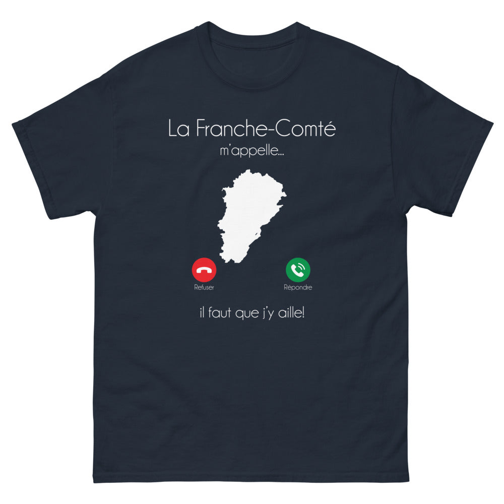 T-shirt Franche-Comté noir dos - La Franche-Comté m'appelle