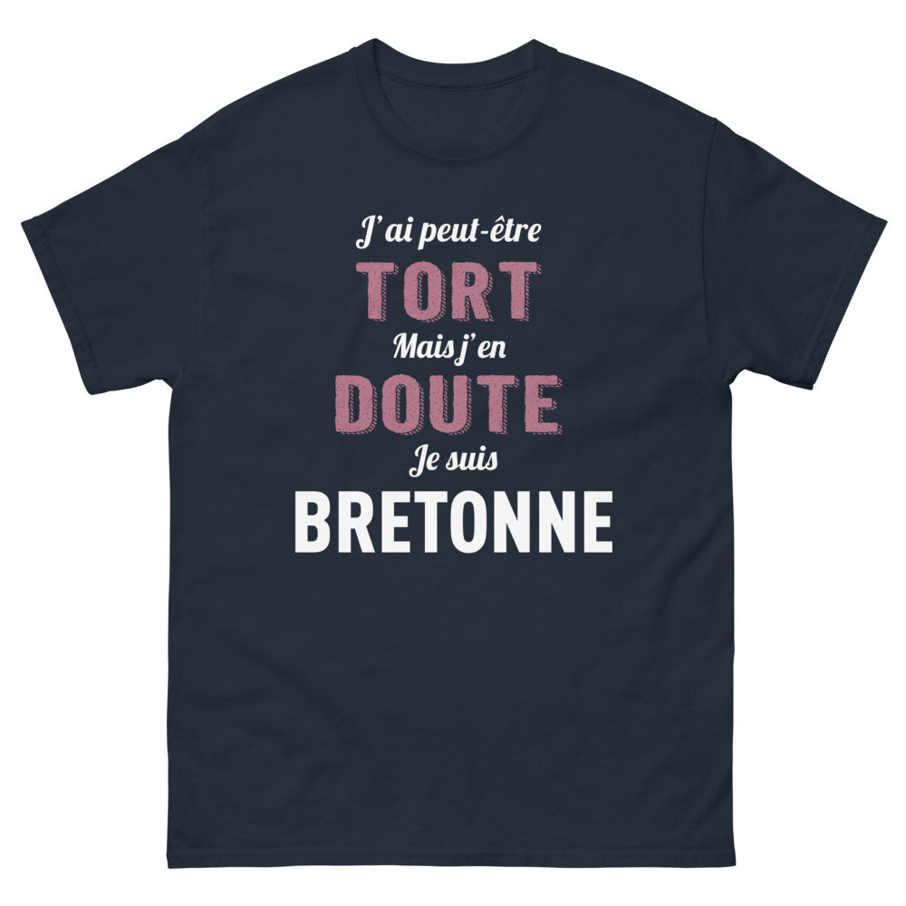 T-shirt Bretonne marine - J'en doute