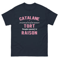 Thumbnail for T-shirt Catalane marine - Je ne ferme pas ma gueule quand jai tort