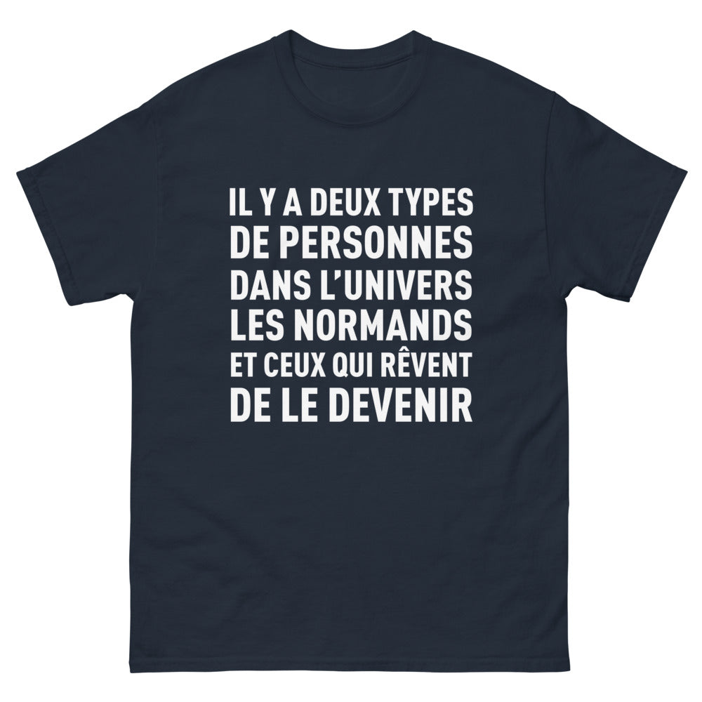 T-shirt Normands marine - fierté universelle et humour normand