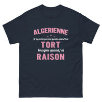 Thumbnail for T-shirt Algérienne bleu marine - esprit indomptable et humour