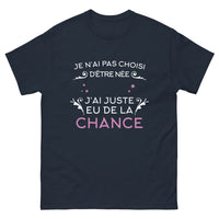 Thumbnail for T-shirt fierté régionale marine - Je n'ai pas choisi d'être née