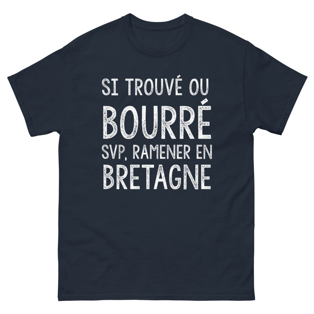 T-shirt Bretagne marine - ramène-le en Bretagne