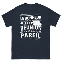 Thumbnail for T-shirt La Réunion marine - La Réunion : le bonheur ne s'achète pas, mais tu peux y aller