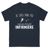 Thumbnail for T-shirt infirmière marine - Je suis une fée, la fée pas chier