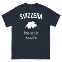 Thumbnail for T-shirt Svizzera marine - dove inizia la mia storia