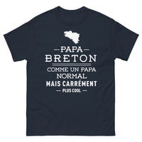 Thumbnail for T-shirt Breton marine - papa breton cool et fier