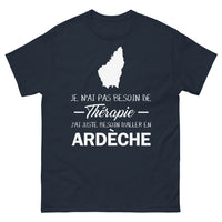 Thumbnail for T-shirt Ardèche marine - Pas besoin de thérapie
