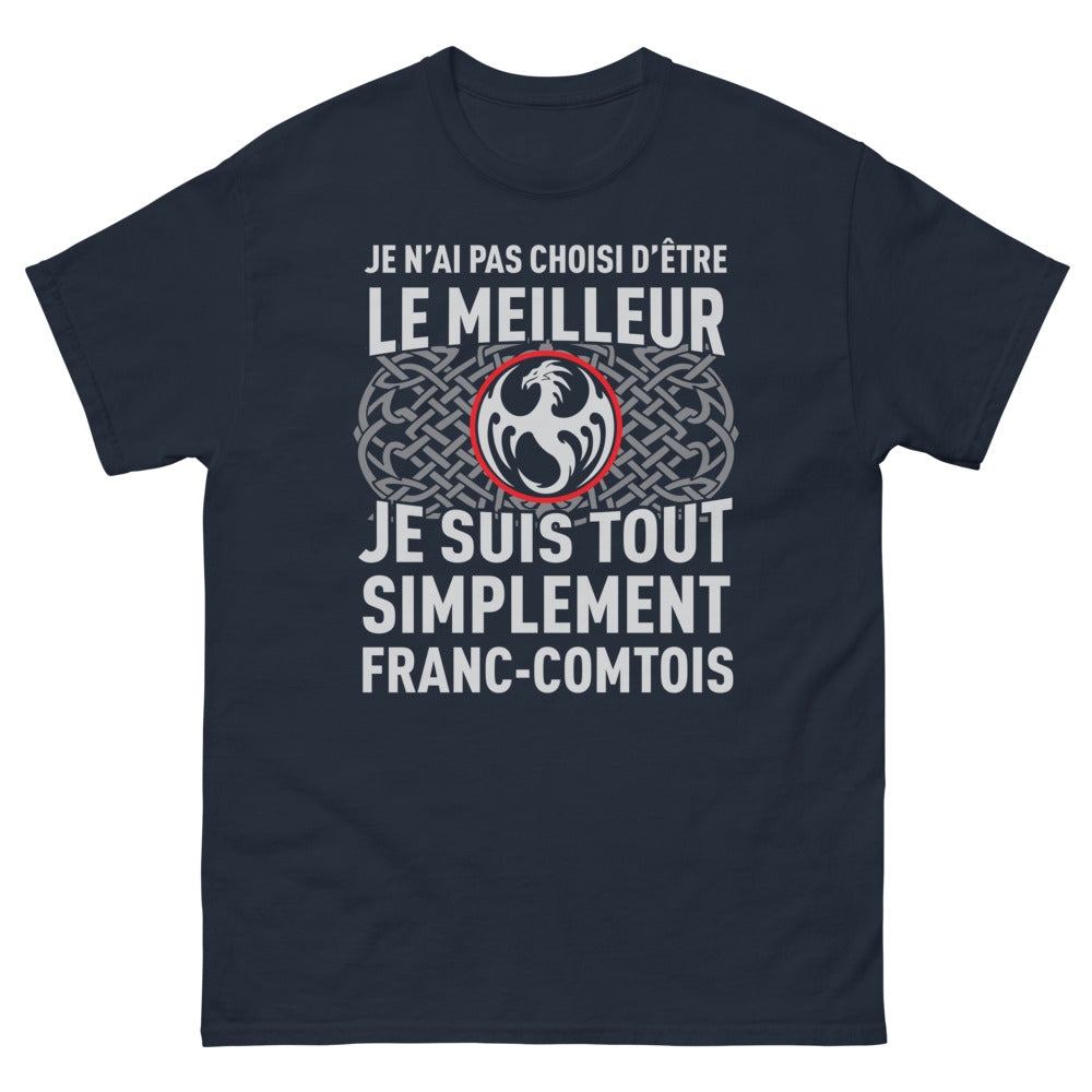 T-shirt Franc-Comtois marine - clin d'oeil à l'identité locale