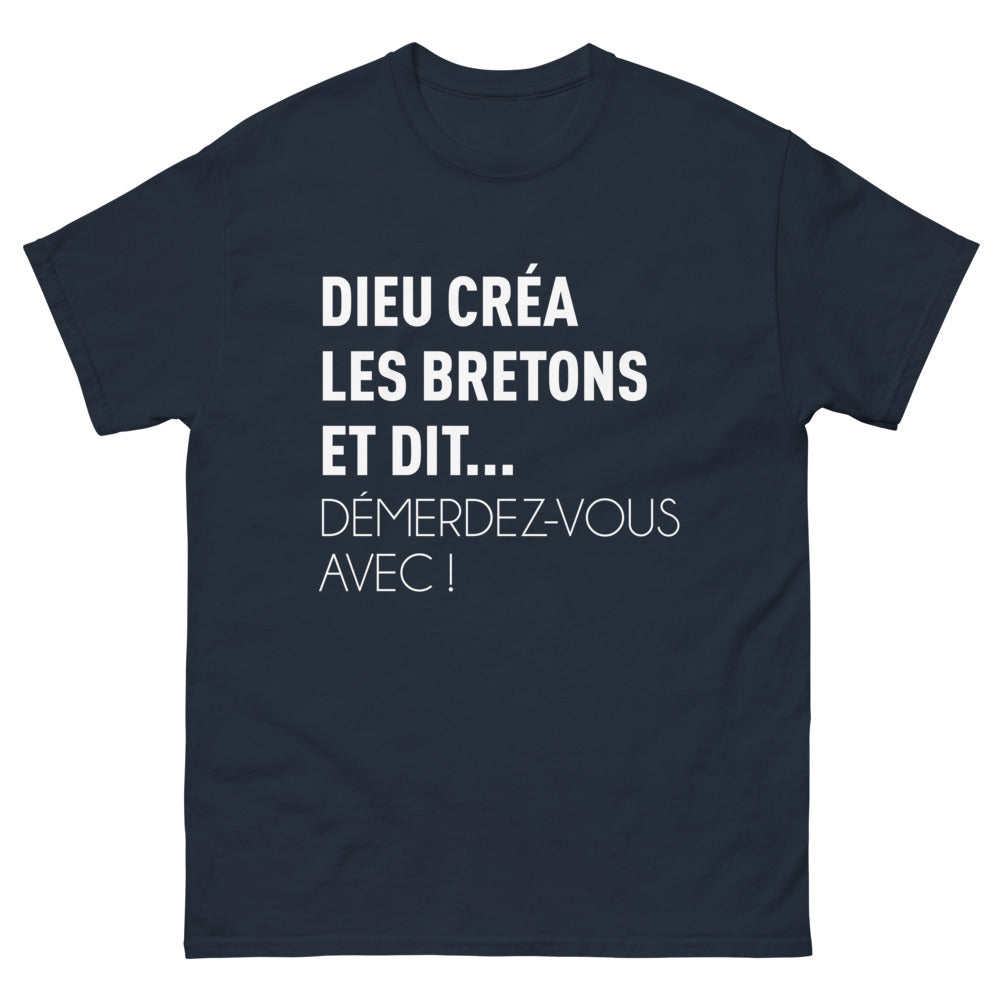 T-shirt Breton marine - esprit breton et humour