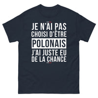 Thumbnail for T-shirt Pologne marine - Je n'ai pas choisi d'être Polonais