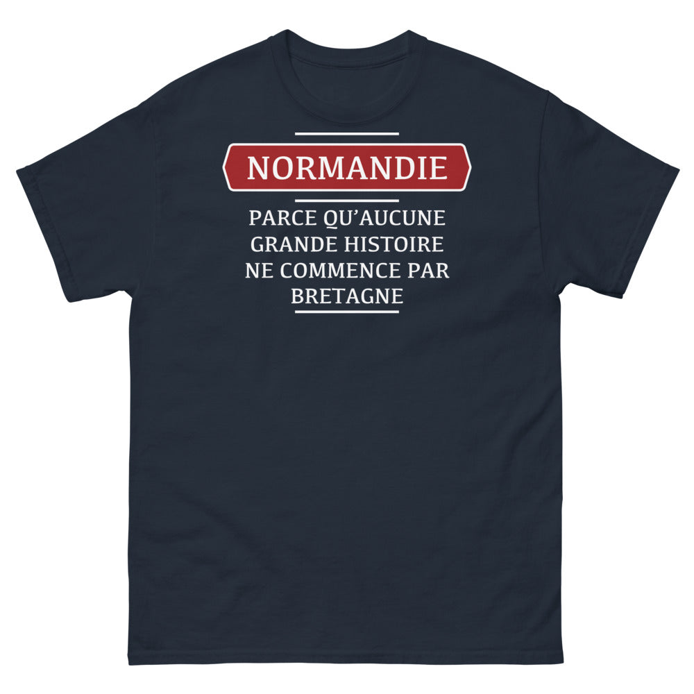T-shirt Normandie marine - Aucune histoire Bretagne