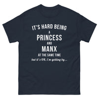 Thumbnail for T-shirt Île de Man marine - princesse et Manx humour